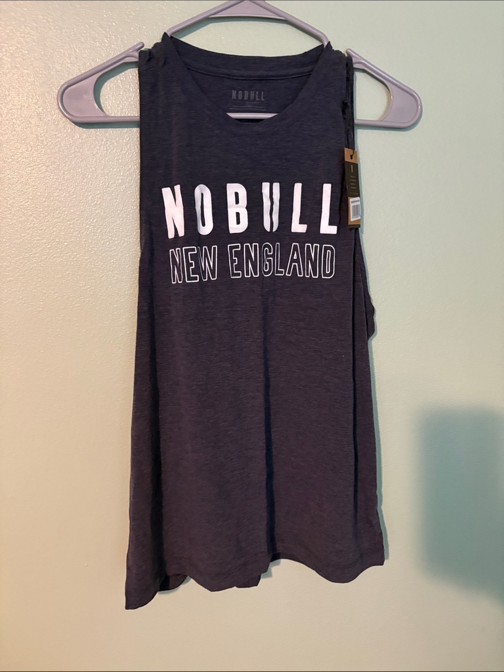 NOBULL Women's Muscle Tank - Charcoal with White Logo